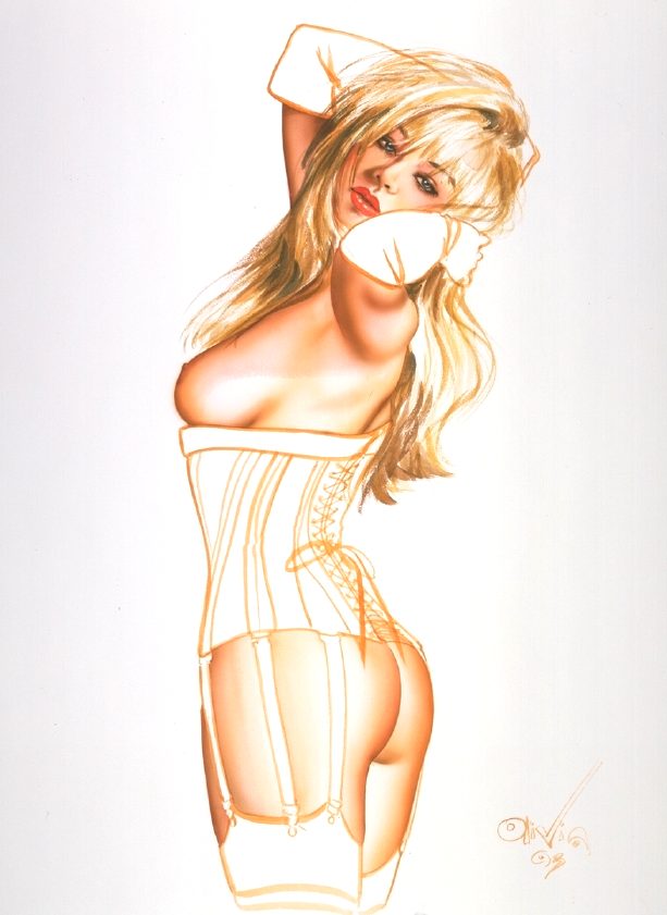 картинка №37 голая женщина в корсете , живопись эротика