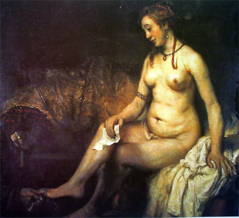 картинка №73 толстой голой женщине омывают ноги, живопись эротика