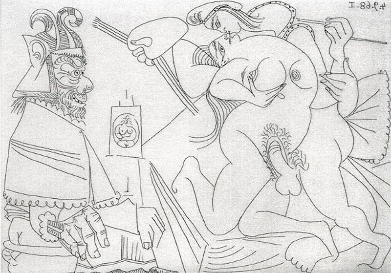 хан наблюдает как европейский художник трахает его жену, картинка эротической живописи